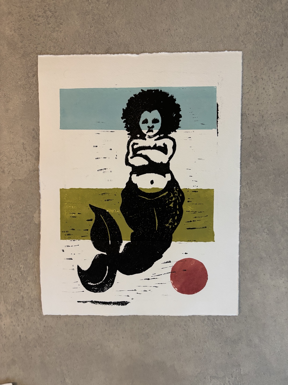 Dutch Mermaid II, proefdruk in de koele kleurserie